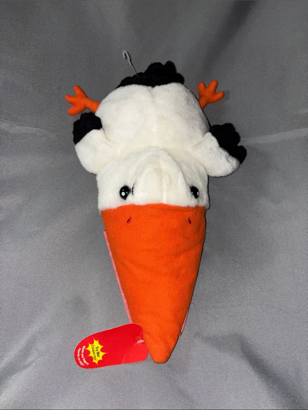 Plush White and Orange Bird Headcover